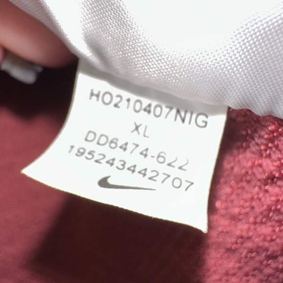 Nike women’s pink therma fit teddy pull over sweatshirt jacket XL - Picture 11 of 13